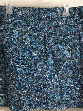 croft & barrow Navy and Blue Paisley Skort